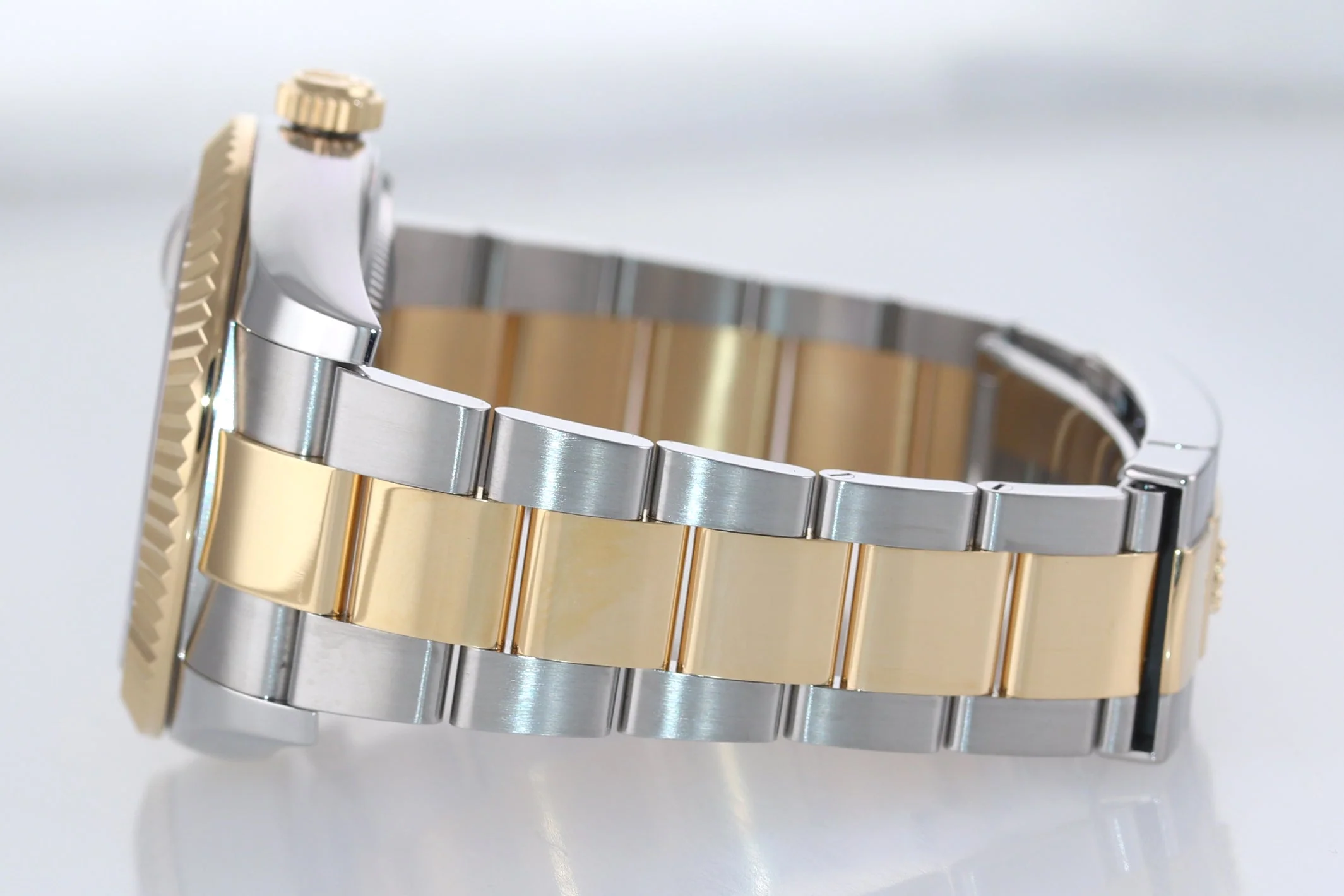 MINT 2021 Rolex Sky-Dweller 326933 Champagne Two Tone Yellow Gold Steel Watch Box - Image 4