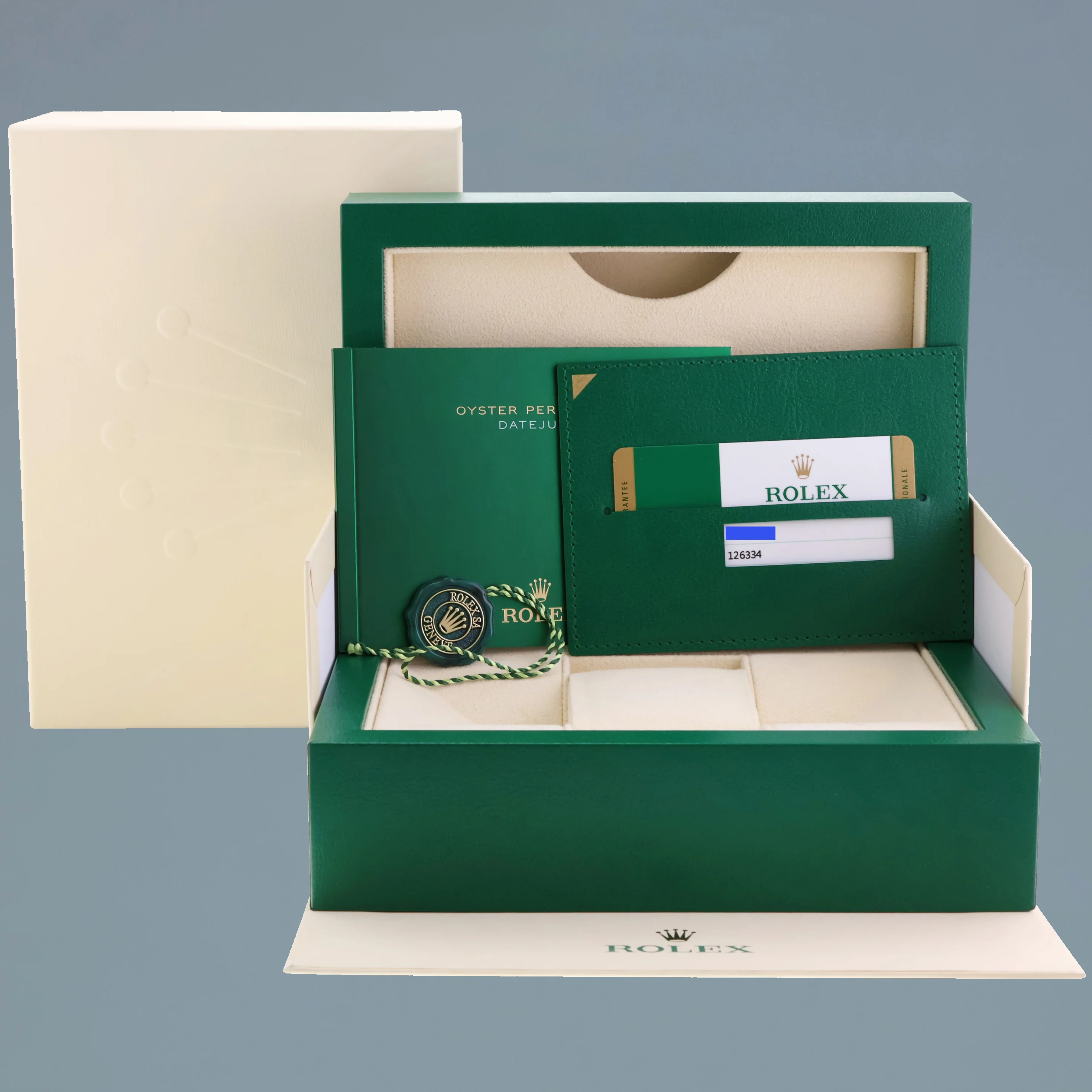 PAPERS MINT Rolex DateJust 126334 White Roman Oyster White Gold Fluted 41mm Watch - Image 7